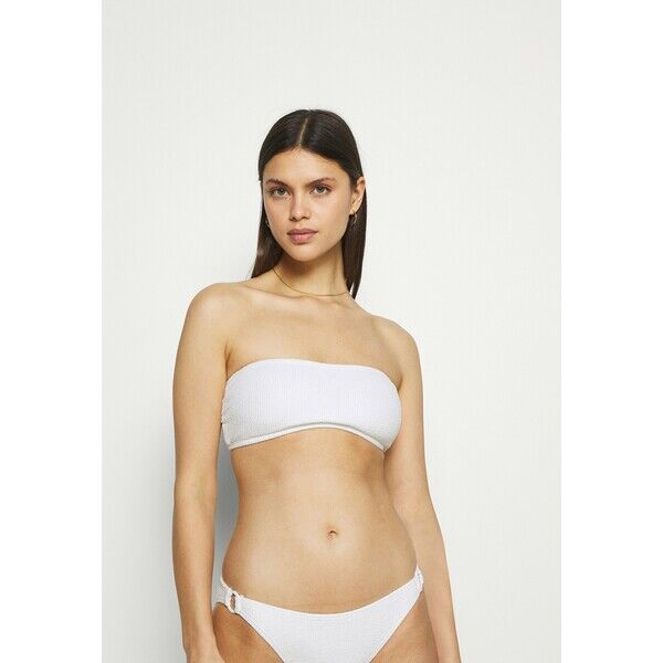 MICHAEL Michael Kors DECADENT TEXTURE BANDEAU Góra od bikini white MK181J00Y