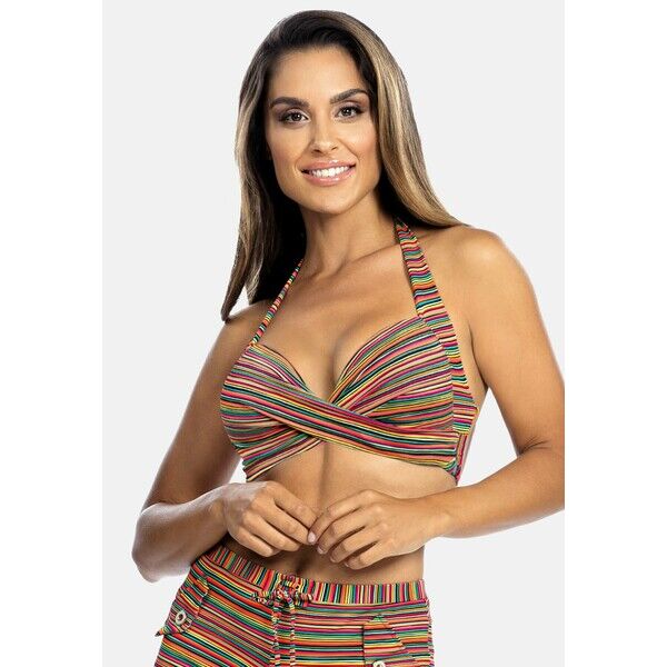 Feba Swimwear Góra od bikini wiązana/kolorowa FEP81J007