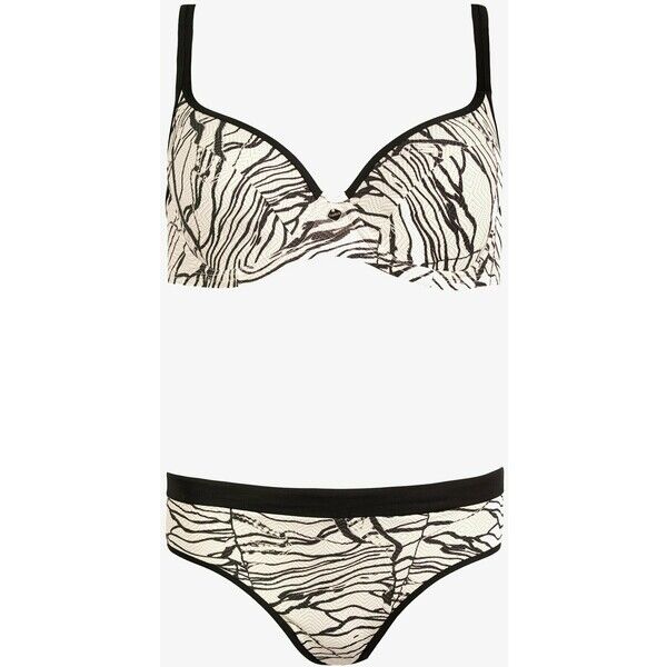 Feba Swimwear SET Bikini beżowy/ czarny wzór FEP81L00O