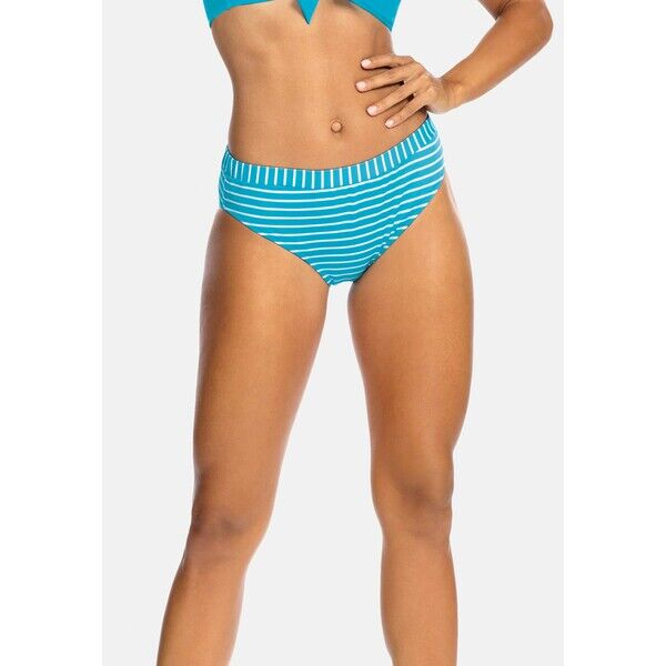 Feba Swimwear Dół od bikini niebieskie w paski FEP81I00U