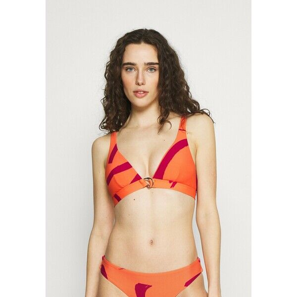 Seafolly NEW WAVE LONGLINE Góra od bikini spicy orange S1981J09L-H11