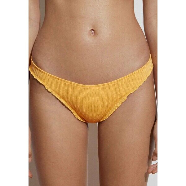 OYSHO SEAMLESS CURLING BRAZILIAN Dół od bikini yellow OY181I0GP