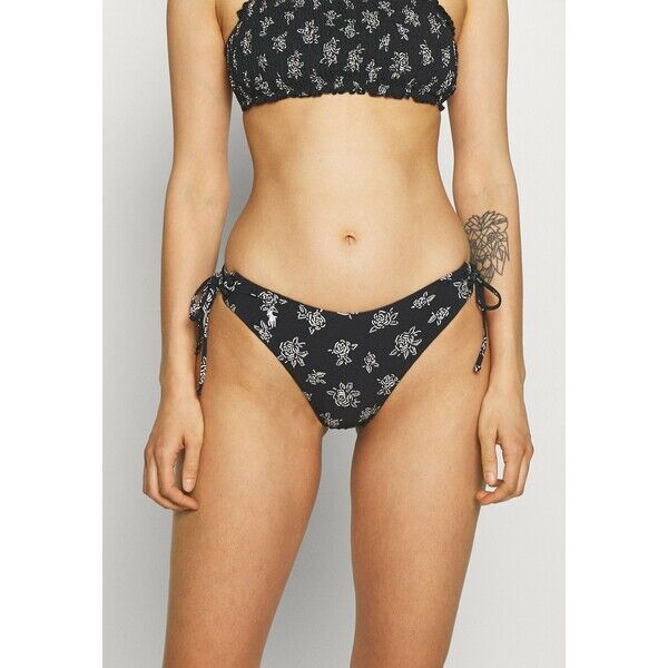 Polo Ralph Lauren STENCIL FLORAL FRENCH Dół od bikini black PO281I018