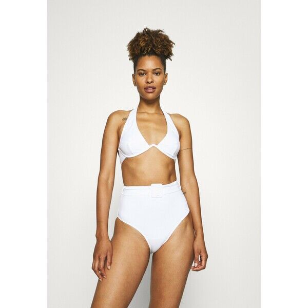 Missguided UNDERWIRED HALTERNECK Bikini white M0Q81L039