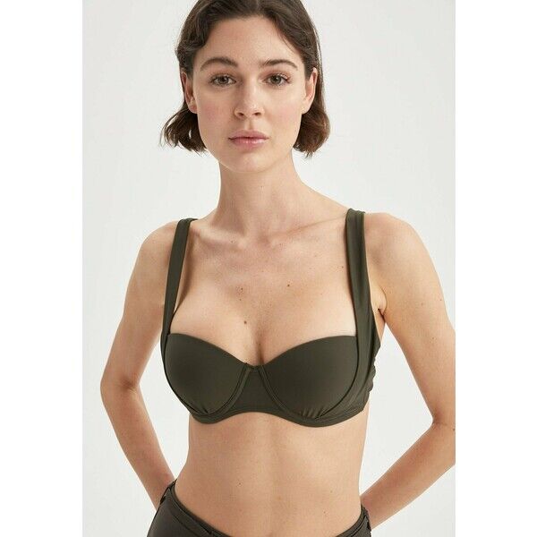 DeFacto Góra od bikini khaki DEZ81J006