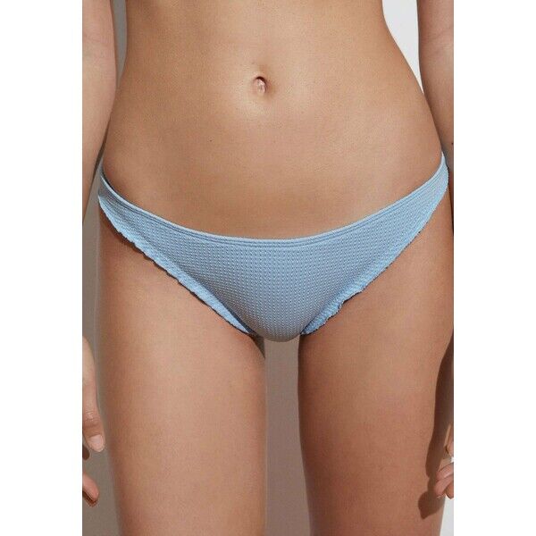 OYSHO SEAMLESS CURLY CLASSIC Dół od bikini light blue OY181I0GO