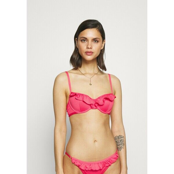 Hunkemöller RUFFLE DREAMS Góra od bikini pink HM181J071