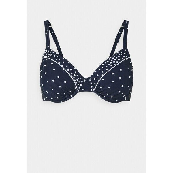 LASCANA WIRE Góra od bikini navy/white L8381J047