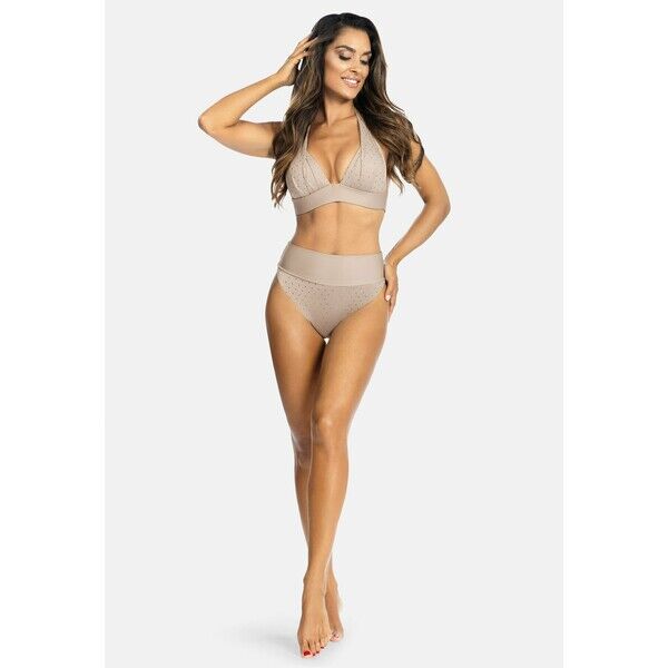 Feba Swimwear Dół od bikini cappuccino, kropki FEP81I004