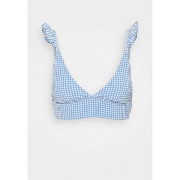 aerie LONGLINE RUFFLE Góra od bikini blue lion AEF81J00V