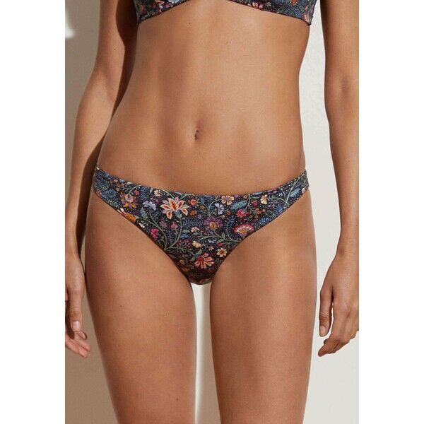 OYSHO Dół od bikini dark blue OY181I0II