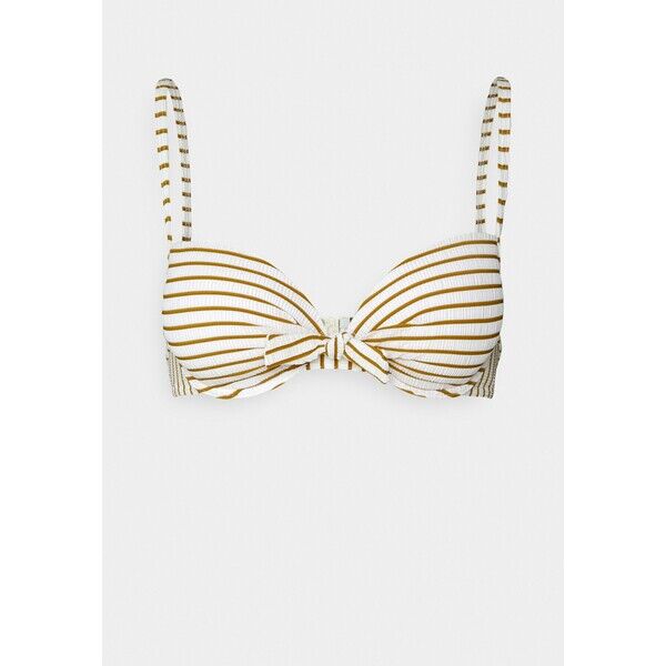 watercult SUMMER STRIPES Góra od bikini white/honey WC381J00S