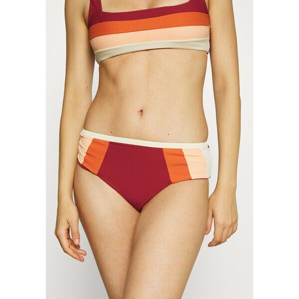 Rip Curl DAYS BLOCK Dół od bikini maroon RI781I02C