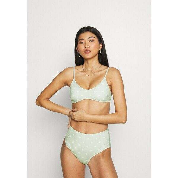 Monki Bikini green/white MOQ81L01M