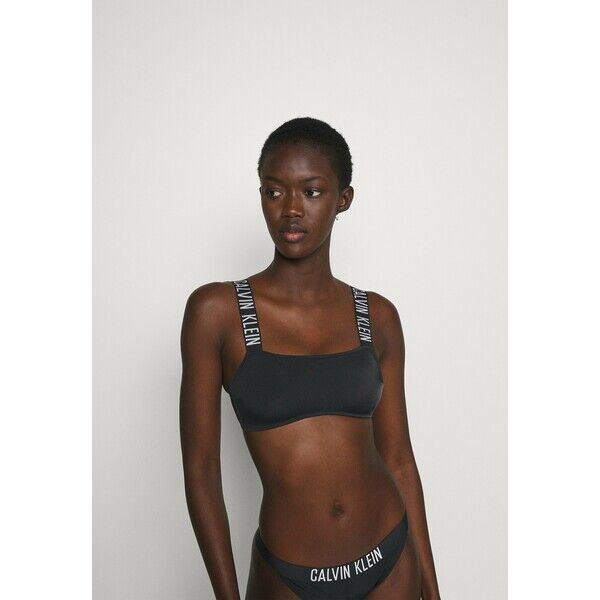 Calvin Klein Swimwear INTENSE POWER BANDEAU Góra od bikini black C1781J024