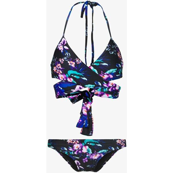 Urban Classics LADIES DRAPED PATTERN SET Bikini lilac UR681L00G