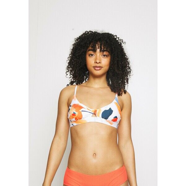 Seafolly SUMMER MEMOIRS TWIST FRONT BRALETTE Góra od bikini white S1981J09K