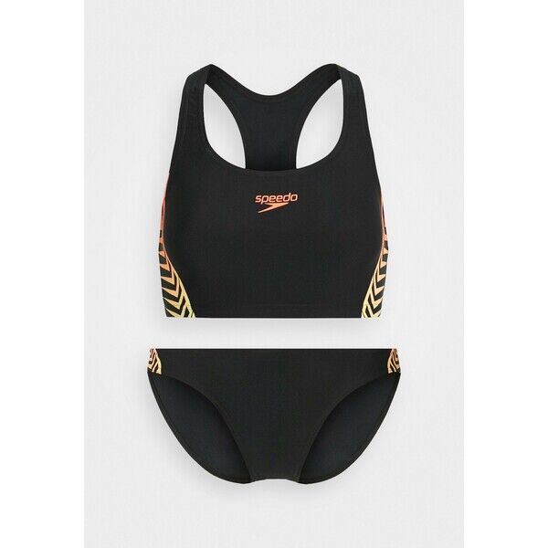 Speedo SET Bikini black/lazer lemon/fluotangerin 1SP81L00N