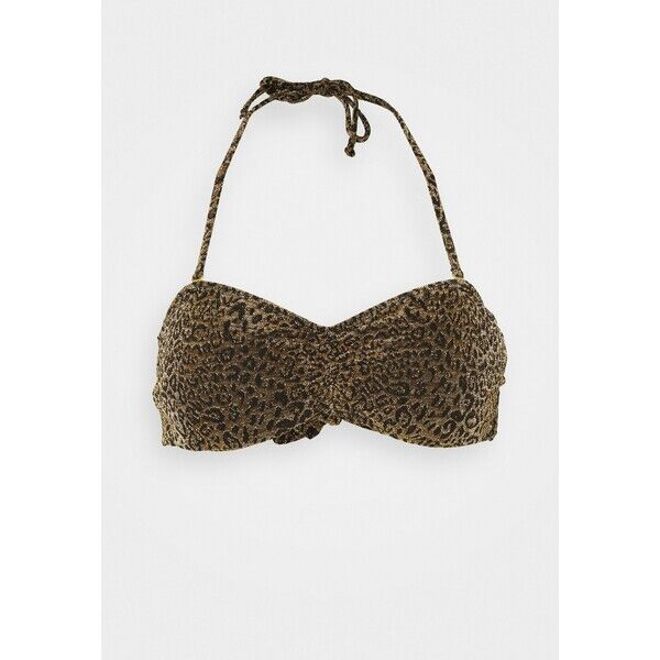 Becksöndergaard LEOGLAM BANDEAU Góra od bikini golden glow B1281J004