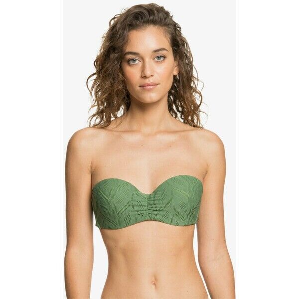 Roxy Góra od bikini vineyard green RO581J06G