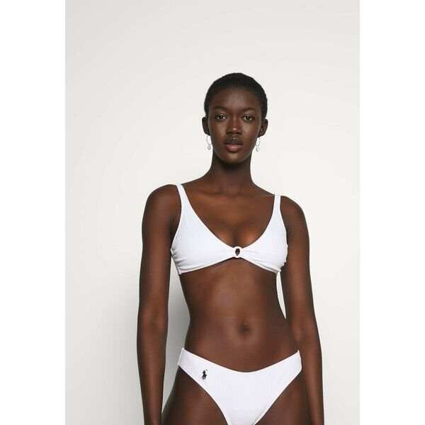 Polo Ralph Lauren RING BRALETTE Góra od bikini white PO281J017