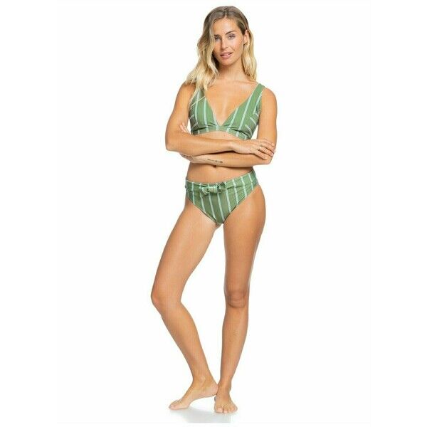 Roxy Góra od bikini vineyard green will stripes RO581J07Q