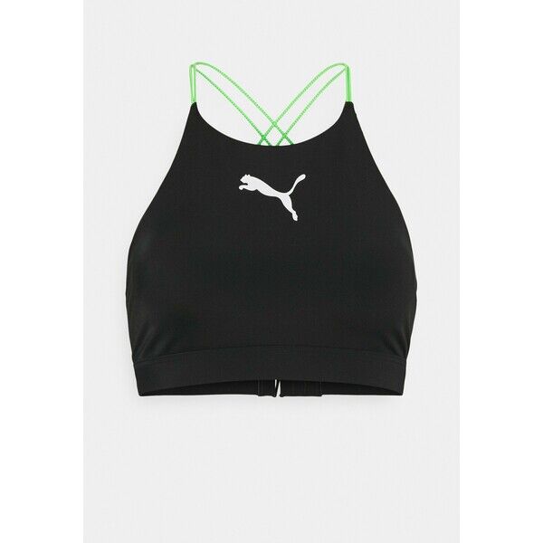 Puma SWIM WOMEN HIGH NECK Góra od bikini black PU181J00B
