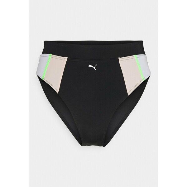 Puma SWIM WOMEN HIGH WAIST BRIEF Dół od bikini black PU181I00E