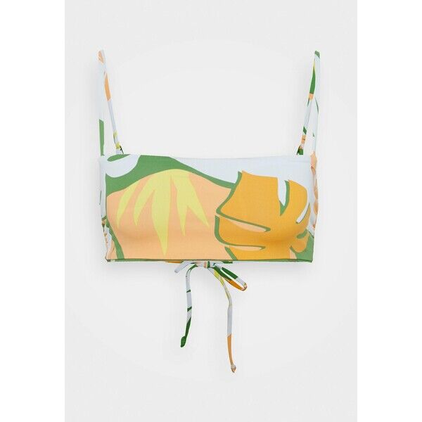 Roxy WILDFLOWERS BANDEAU Góra od bikini turf green undertone RO581J05L