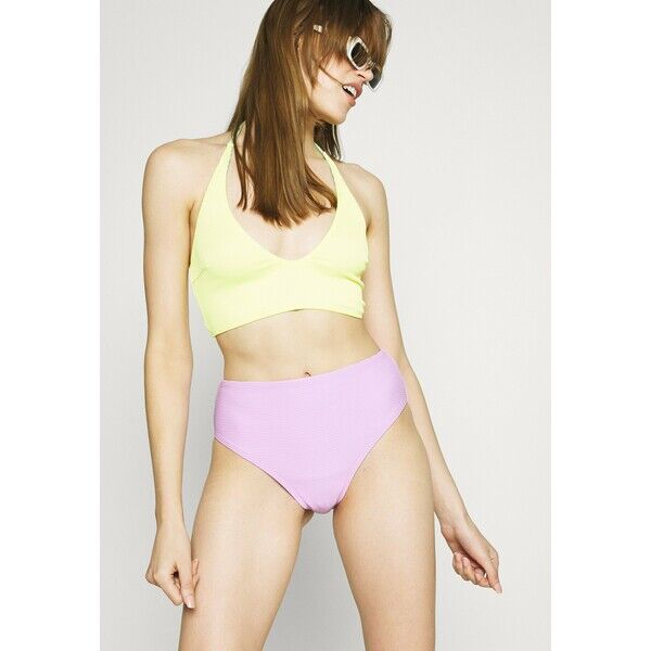 We Are We Wear REVERSIBLE ANTONIA PLUNGE Góra od bikini lemon/green WEJ81J00K