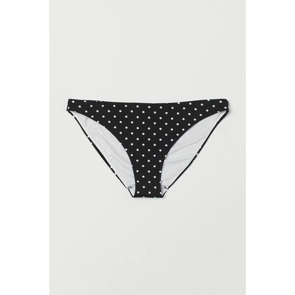 H&M Dół od kostiumu 0599580056 Czarny/Kropki