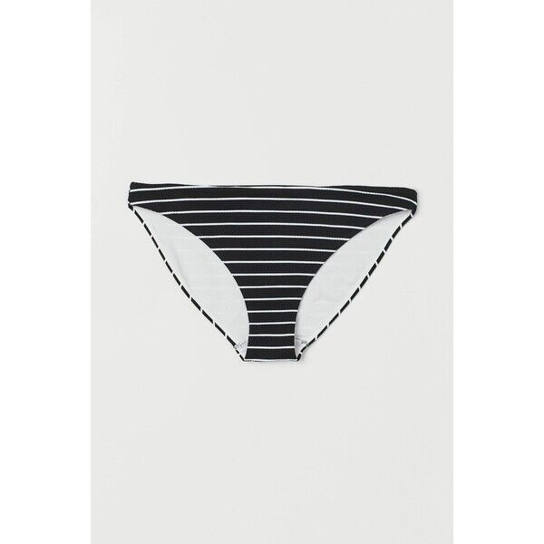 H&M Dół od kostiumu 0599580072 Czarny/Paski