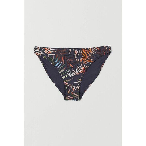 H&M Dół od kostiumu 0599580076 Ciemnoniebieski/Nadruk liści
