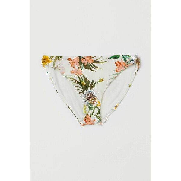 H&M Dół od kostiumu 0599580067 Kremowy/Kwiaty