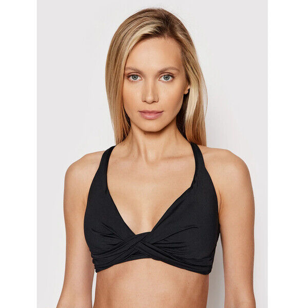 Seafolly Góra od bikini Double Wrap 31275DD942 Czarny