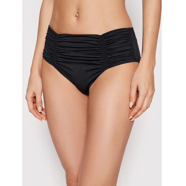 Seafolly Dół od bikini Gathered Front 40343-942 Czarny