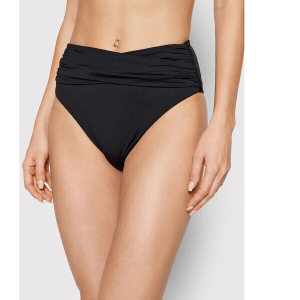 Seafolly Dół od bikini Wrap Front 40643-942 Czarny