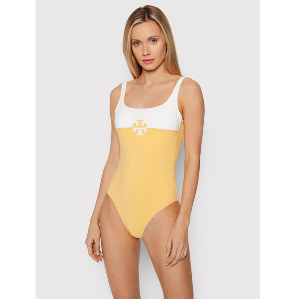 Tory Burch Strój kąpielowy Logo 81806 Żółty