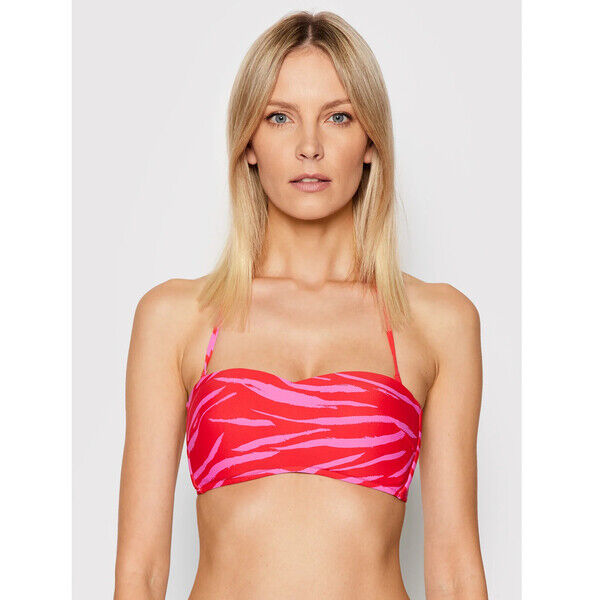 Seafolly Góra od bikini Skin Deep Bustier Bandeau 30877-940 Czerwony