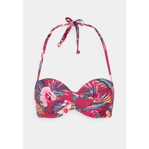s.Oliver WIRE BANDEAU Góra od bikini rustred SO281J01P-T11
