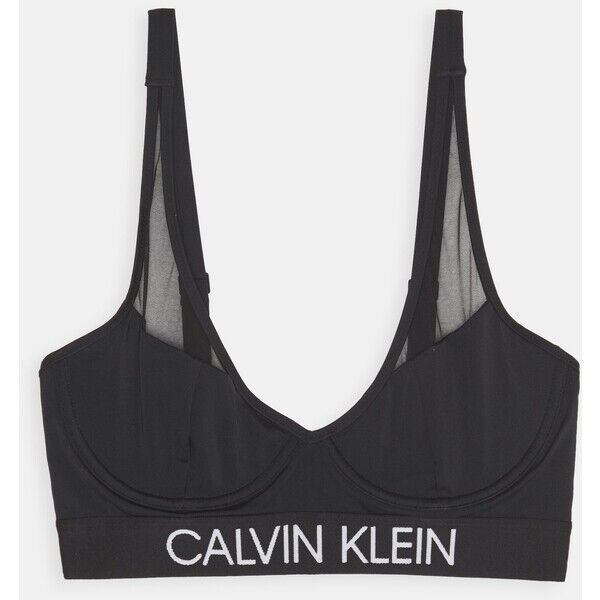 Calvin Klein Swimwear CURVE WIRED BRALETTE PLUS Góra od bikini black C1781J02X-Q11