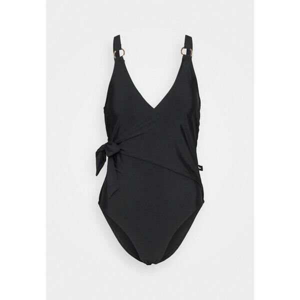 Pour Moi SAMOA WRAP OVER CONTROL SWIMSUIT Kostium kąpielowy black POJ81G016-Q11