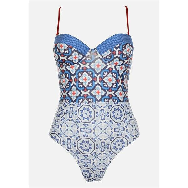 Trendyol Kostium kąpielowy blue TRU81E00A-K11