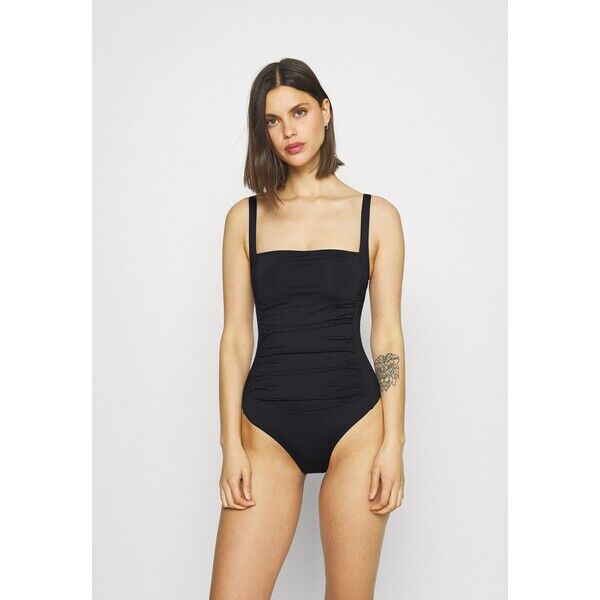 Marks & Spencer SQUARE NECK SWIM Kostium kąpielowy black QM481G001-Q11
