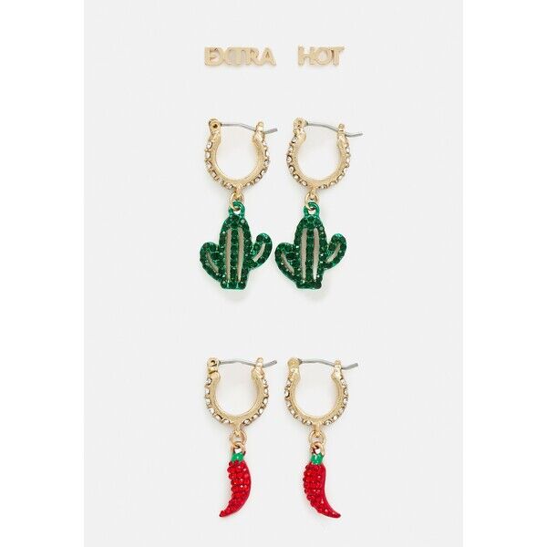 ALDO BRERIDAN 3 PACK Kolczyki red/green/gold-coloured A0151L0WR-F11