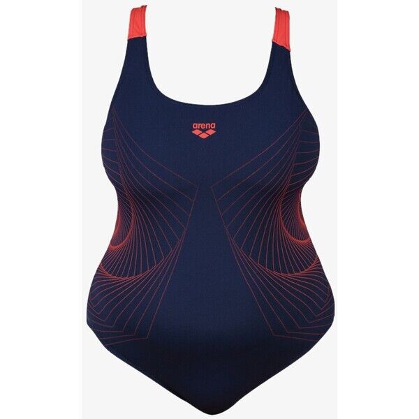 Arena Kostium kąpielowy navy-fluo red A1581G035-K11