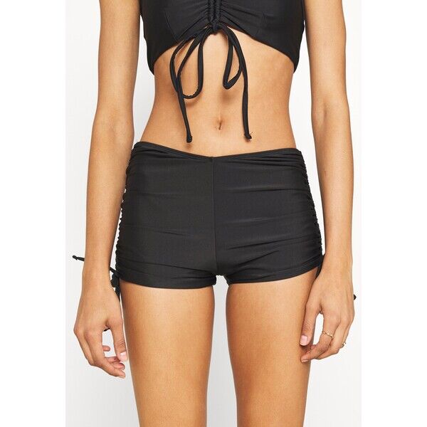 We Are We Wear ECO OLIVIA GATHERED SIDE SHORT Dół od bikini black WEJ81I00B-Q11