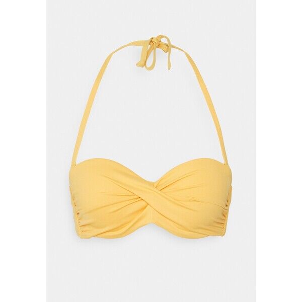 LASCANA BANDEAU Góra od bikini yellow L8381J04F-H11