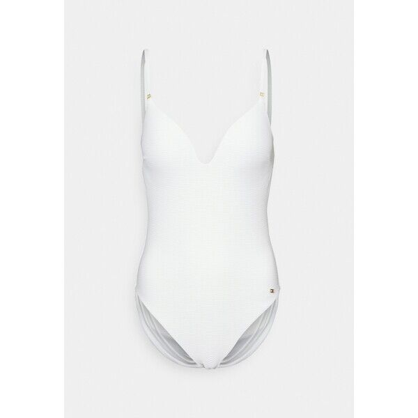 Tommy Hilfiger MOULDED CUP ONE PIECE Kostium kąpielowy white TO181G01I-A11