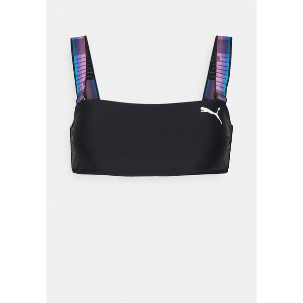 Puma SWIM WOMEN BANDEAU Góra od bikini black combo PU181J00L-Q11